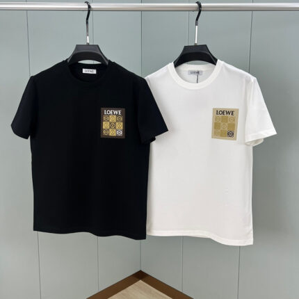 Loewe 25 Spring/Summer New Collection - Three-dimensional Printed Patch Pocket Design Short-Sleeved T-Shirt