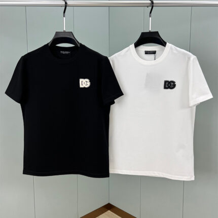Do*lce&Gabb*ana 2015 Spring/Summer New Collection: DG Embroidery Logo Round-neck Short-sleeved T-shirt