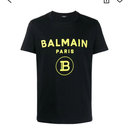 Bal*man Spring/Summer 2025 New Collection - Classic Letter Patterned Logo Short Sleeve T-Shirt