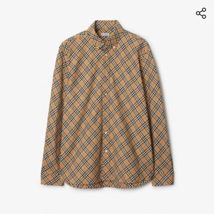 Bur*berry Spring/Summer 2025 New Classic Plaid Shirt Men's Style Shirt