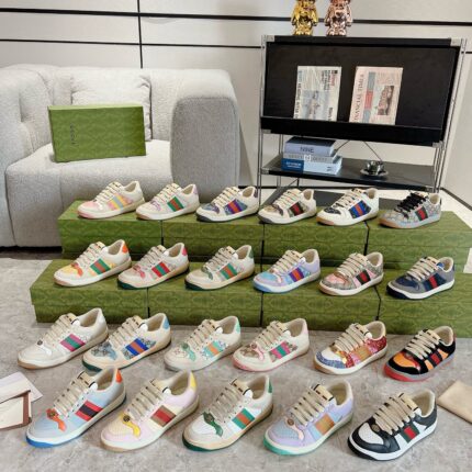 Gu*cci Screener series men's and women's sports shoes, couple's style, dirty shoes, casual shoes
