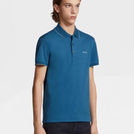 Zegna Men's Short-Sleeved Polo Shirt