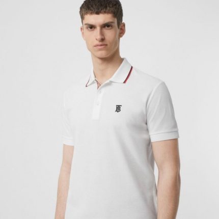 Thomas Burberry Men's TB Embroidered Short-Sleeved Polo Shirt