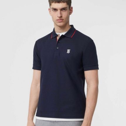 Thomas Burberry Men's TB Embroidered Short-Sleeved Polo Shirt