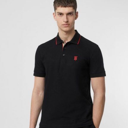 Thomas Burberry Men's TB Embroidered Short-Sleeved Polo Shirt