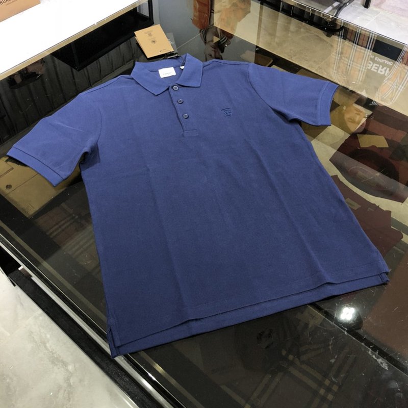 Burberry TB Embroidered Men's Short-Sleeved Polo Shirt Vintage