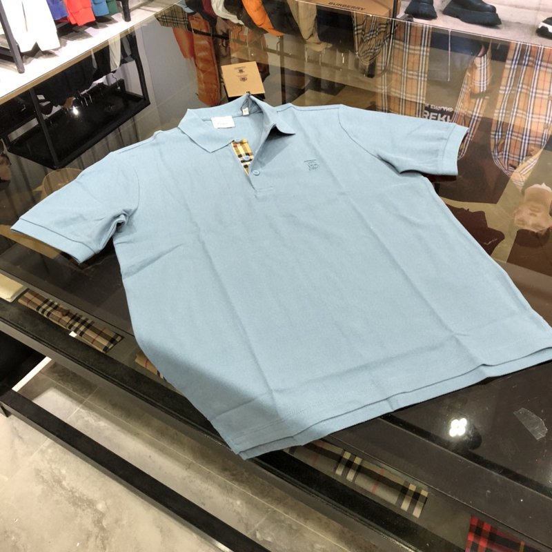 Burberry TB Embroidered Men's Short-Sleeved Polo Shirt Vintage