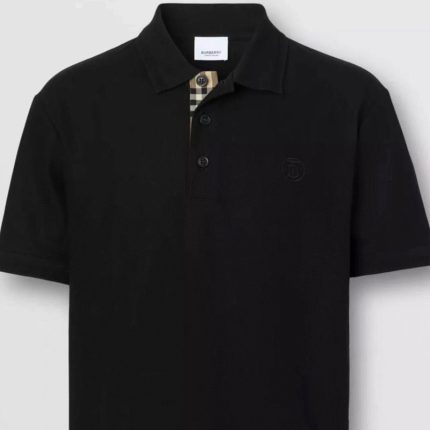 Burberry Men's Circular TB Embroidered Short-Sleeved Polo Shirt