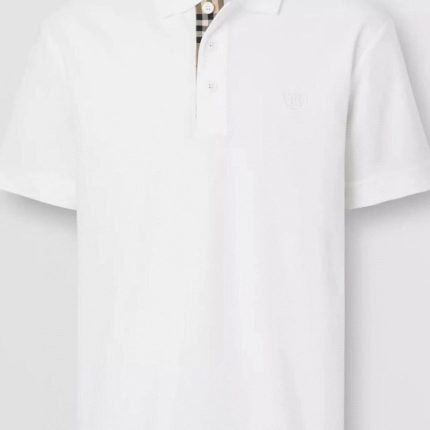 Burberry Men's Circular TB Embroidered Short-Sleeved Polo Shirt