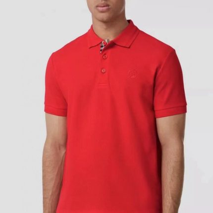 Burberry Men's Circular TB Embroidered Short-Sleeved Polo Shirt