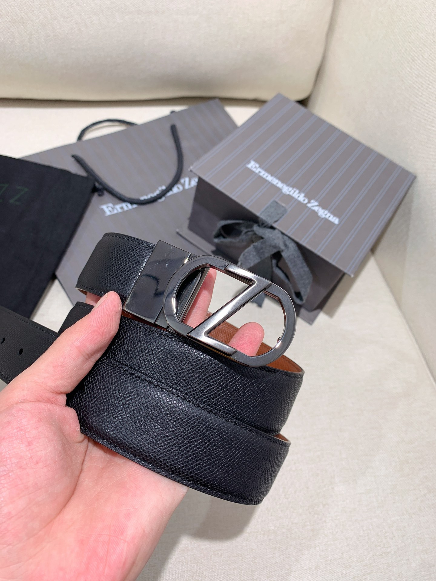 Ermenegildo Zegna Belt – Montanamode