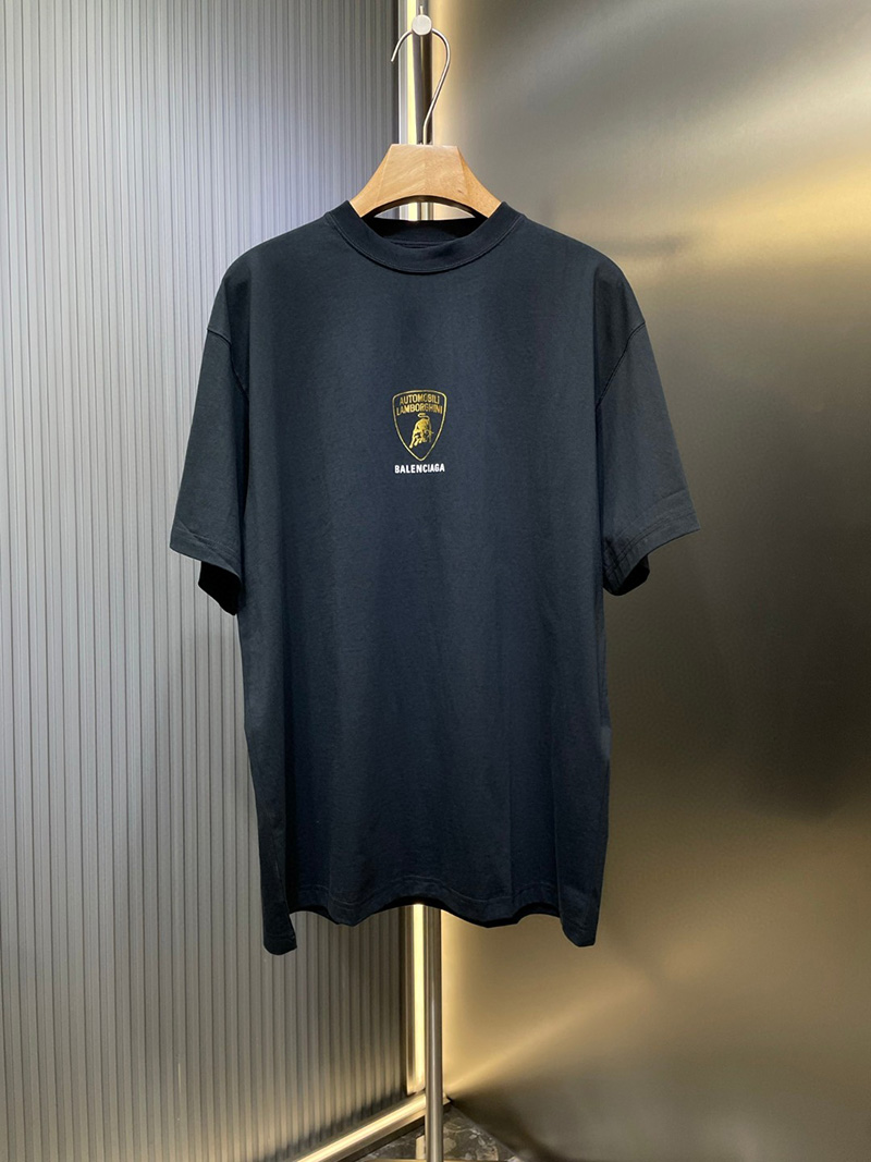 Balenciaga x Lamborghini Joint Printed Short Sleeve T-Shirt